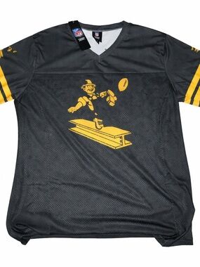 NFL Men’s Black & Gold Graphic Short-Sleeve Jersey